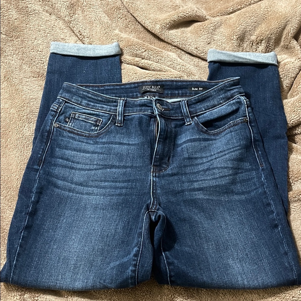 Judy Blue Women's Deep Indigo Skinny Jeans